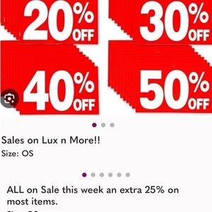 Women's Sale Event: send your offer and I’ll add the percentage off before price